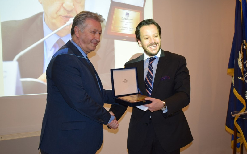 Lecture by Professor Uglješa Ugi Zvekić on corruption and organized crime in South Eastern Europe – Awarded by the Academy of Transparency & Human Rights for hi