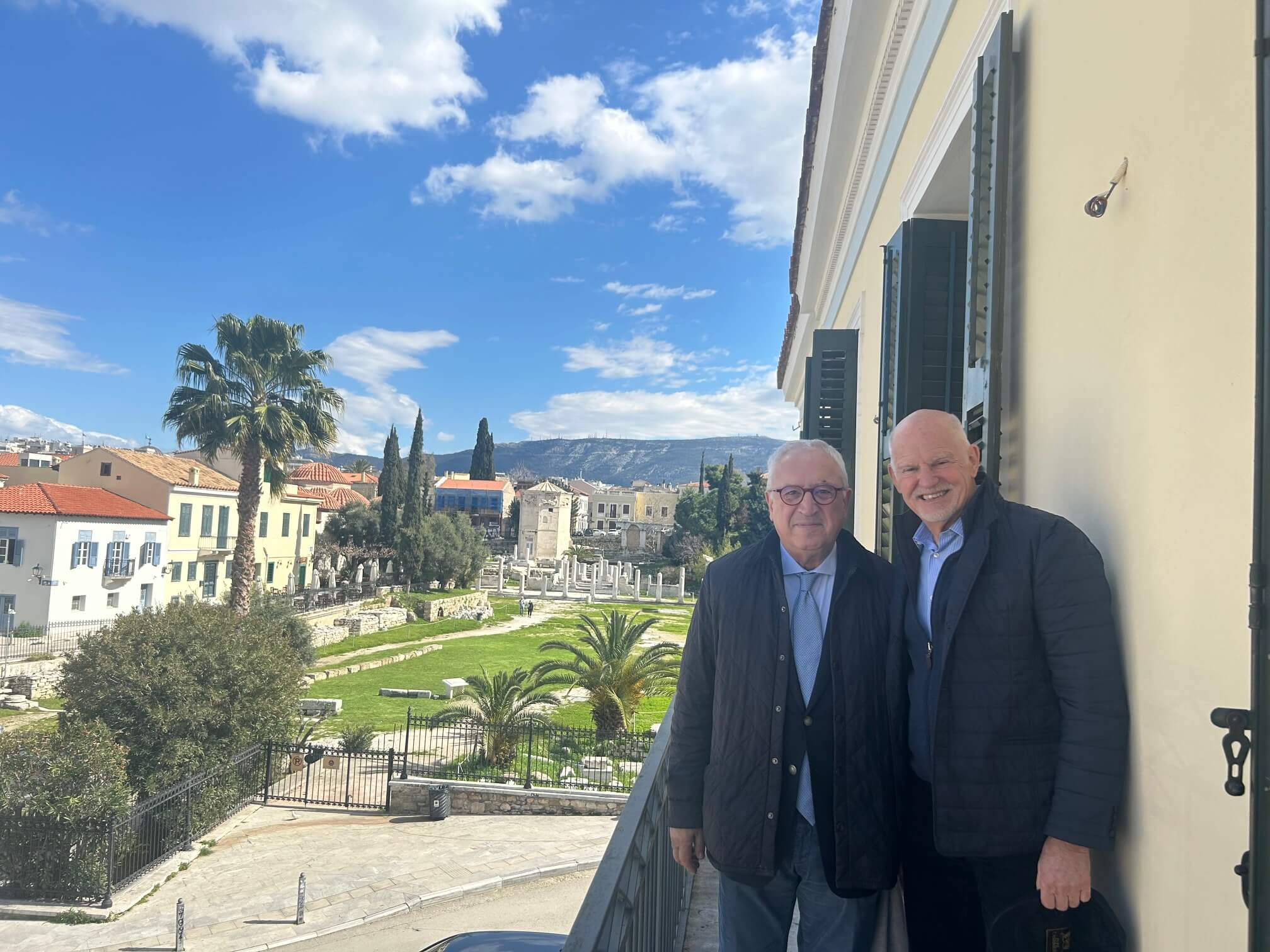 Meeting with Former Prime Minister George Papandreou at the EPLO Headquarters