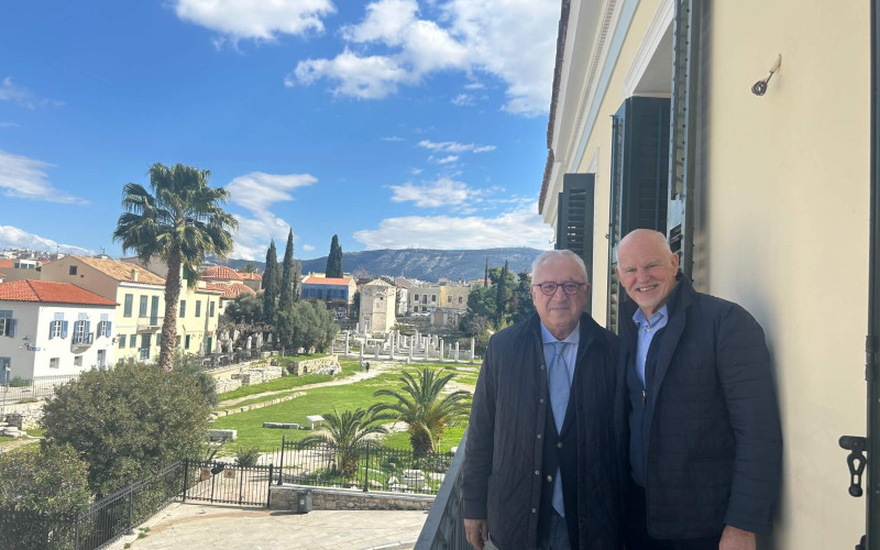 Meeting with Former Prime Minister George Papandreou at the EPLO Headquarters