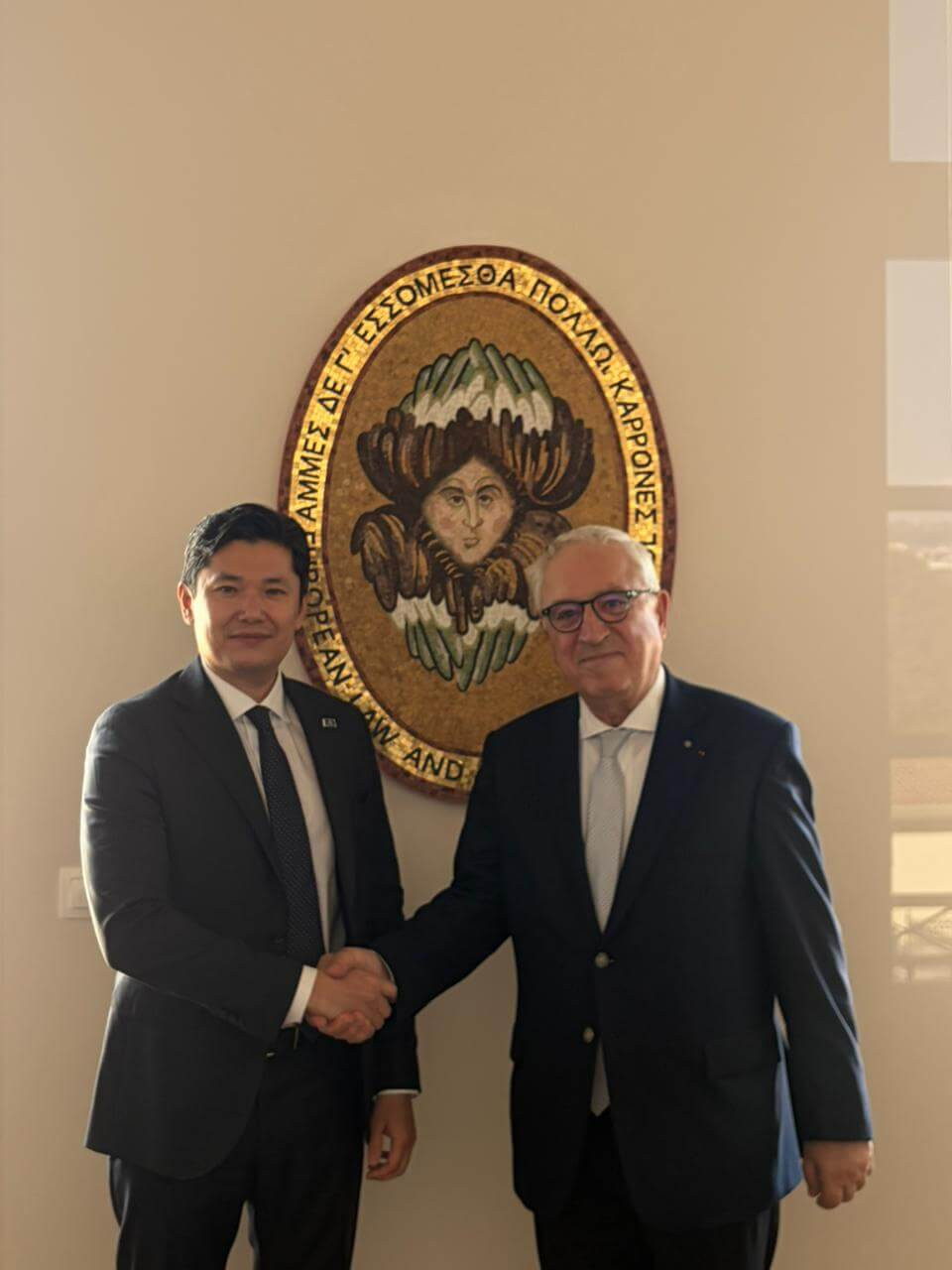 EPLO Director Meets with the Ambassador of Kazakhstan to Greece