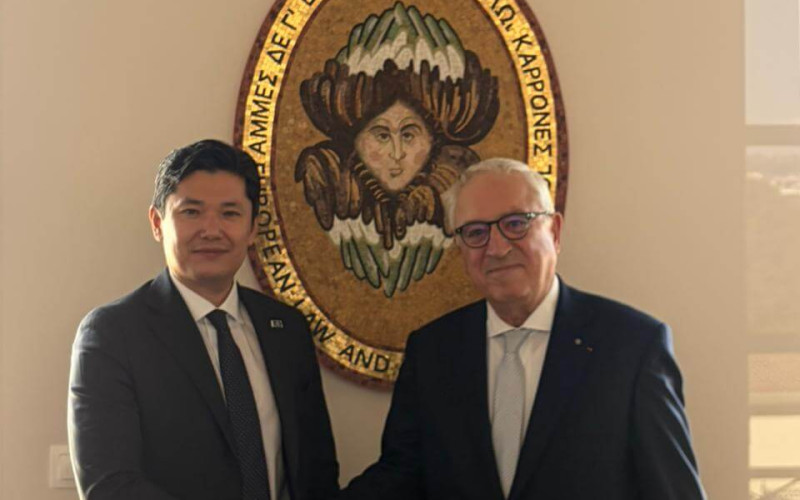 EPLO Director Meets with the Ambassador of Kazakhstan to Greece