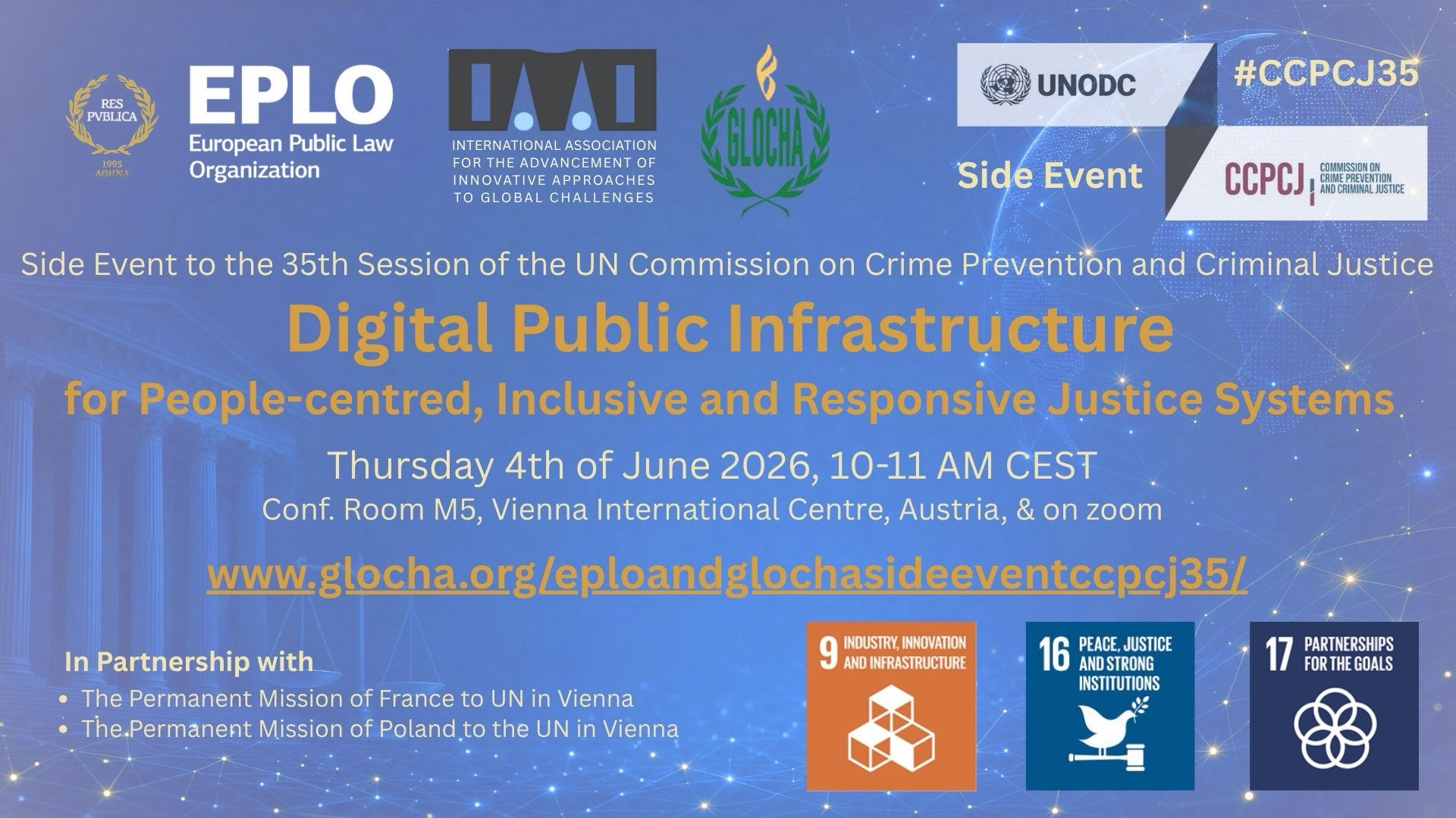 Side Event to the 35th Session of the Un Commission on Crime Prevention and Criminal Justice #35CCPCJ
