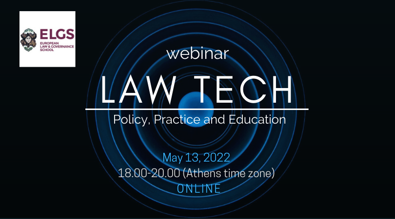 LAW TECH Webinar by the ELGS