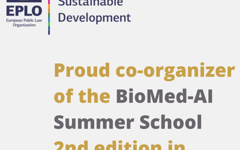 2nd BioMed-AI Summer School by the EPLO Institute for Sustainable Development and the Academy of Athens