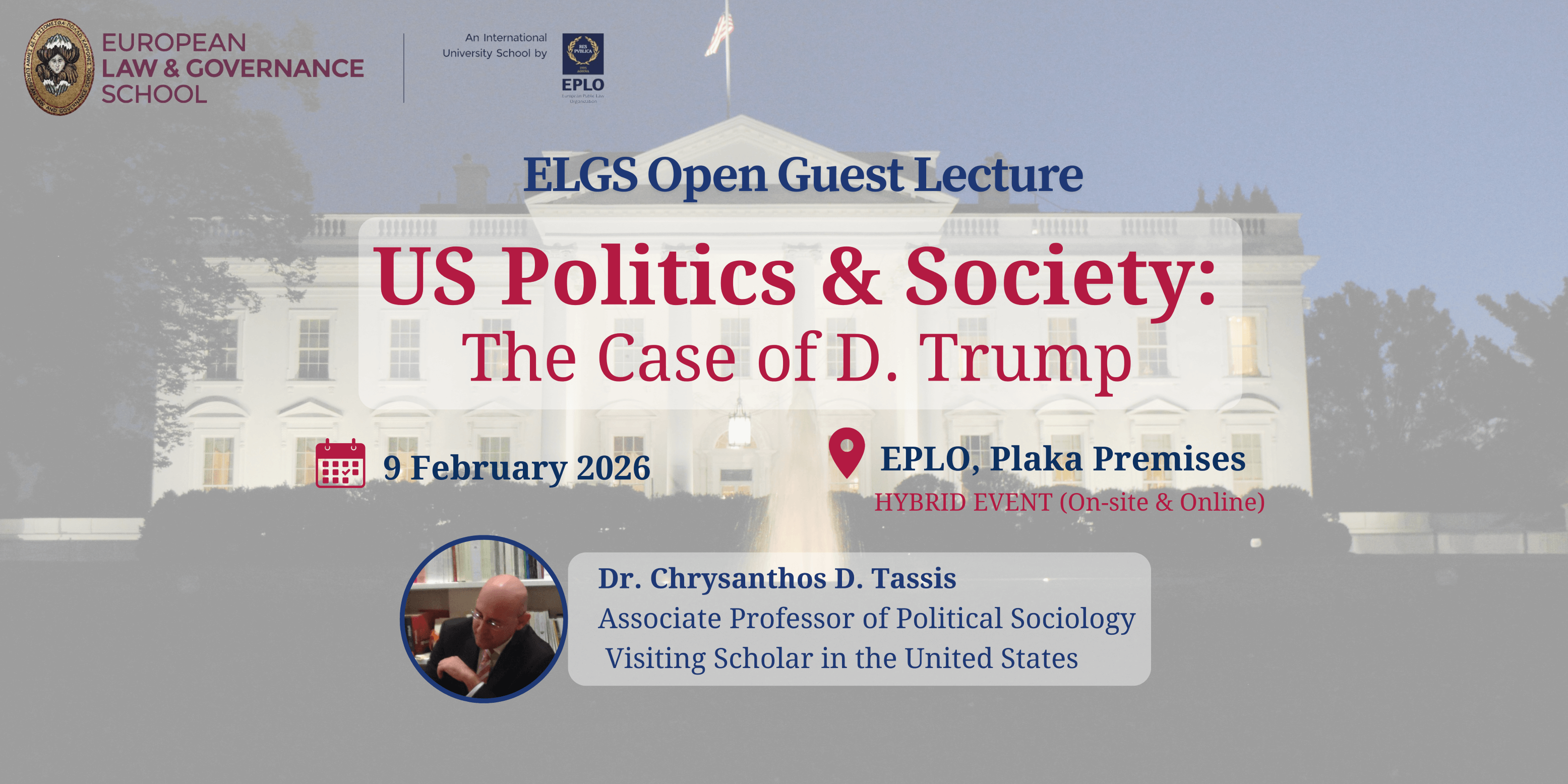 Open Lecture - US Politics and Society: The Case of D. Trump