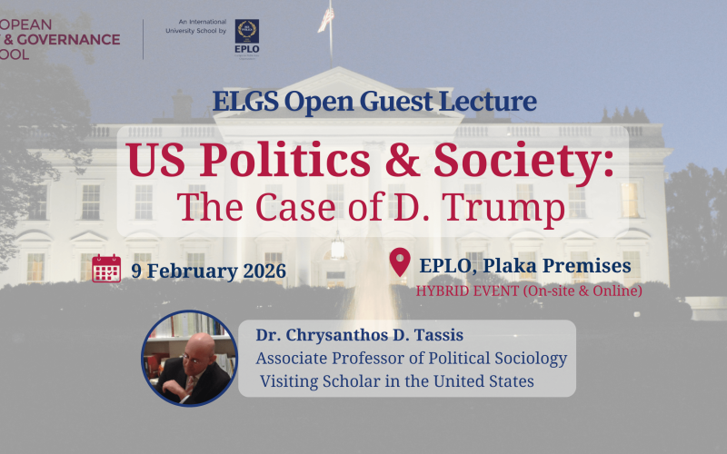 Open Lecture - US Politics and Society: The Case of D. Trump
