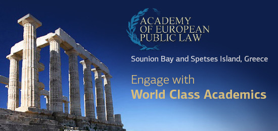 The 2015 session of the “Academy of European Public Law" is now open for applications