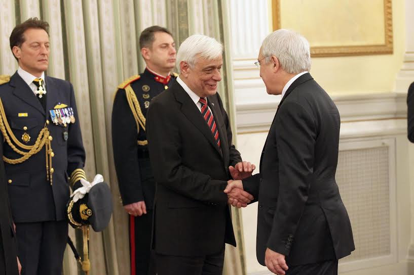 Congratulations to His Excellency, the President of the Hellenic Republic, by the EPLO Director