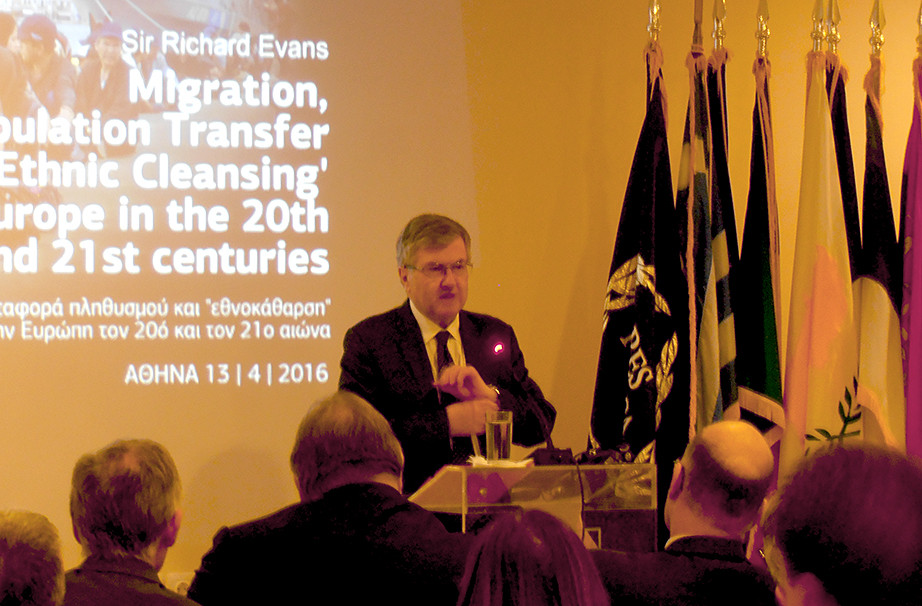 Lecture on "Migration, Population Transfer and Ethnic Cleansing .." by Sir Richard Evans