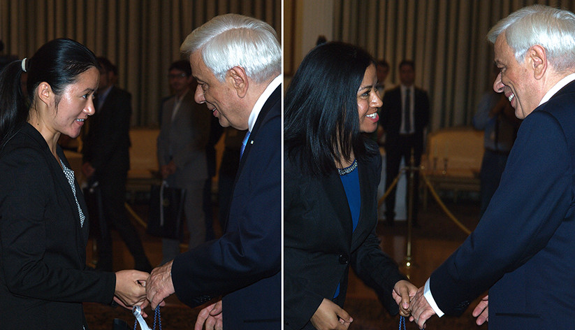 Professors and students of the EPLO Schools  paid a visit to H.E. the President of the Hellenic Republic