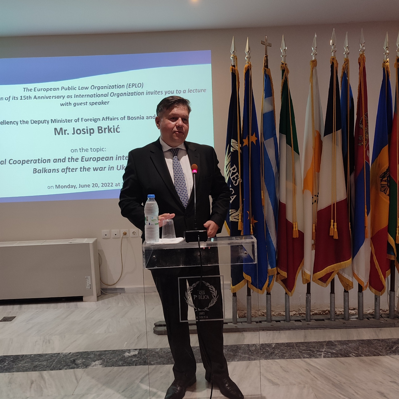 J. Brkić lecture on the EPLO Anniversary Day