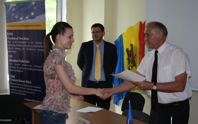 Papers on the Realization of Freedom of the Press and Freedom of Expression in Moldova are awarded in the framework of the project FONI