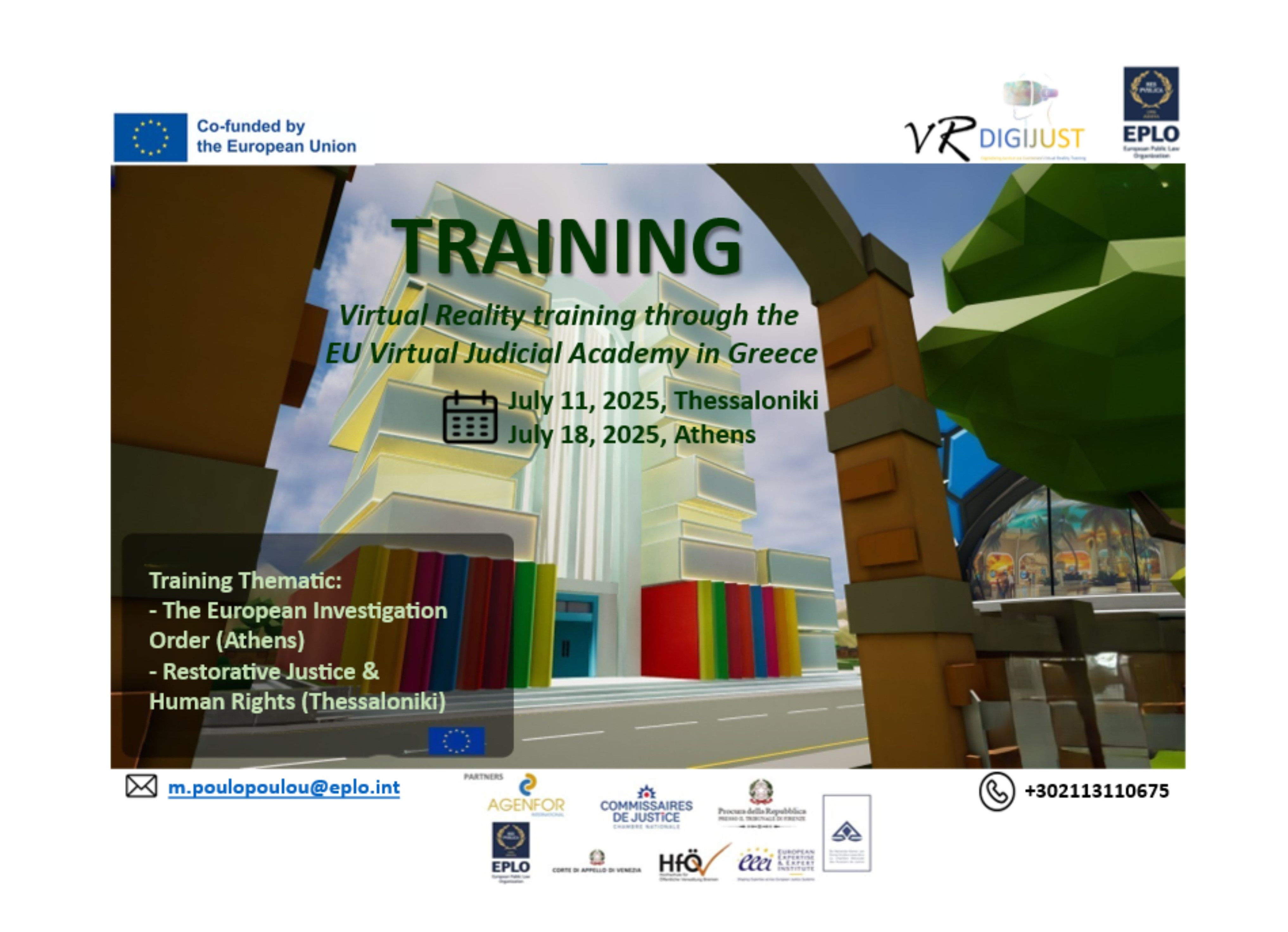 The Greek Cascade Training addressing the need for a digital assistant in justice