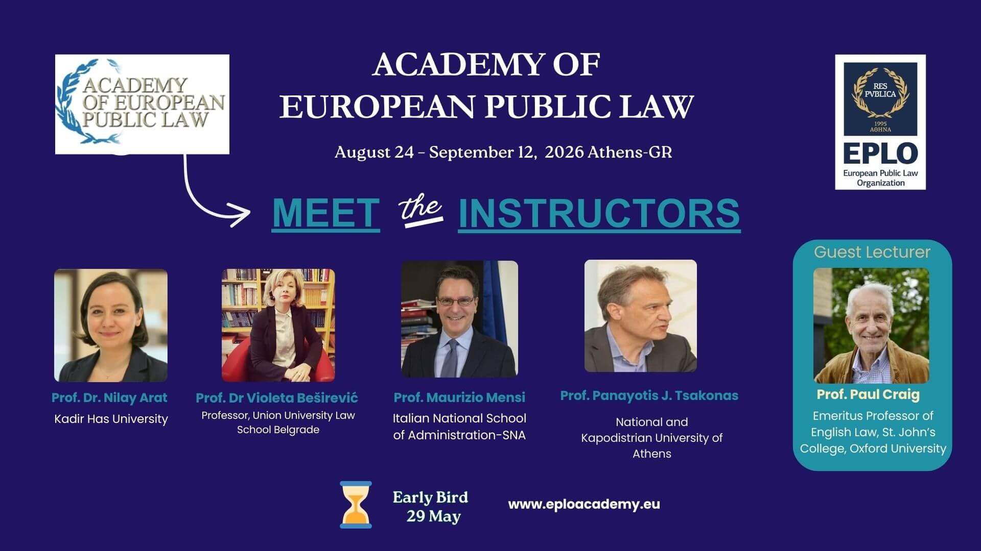 Meet the Instructors of the 2026 Academy of European Public Law