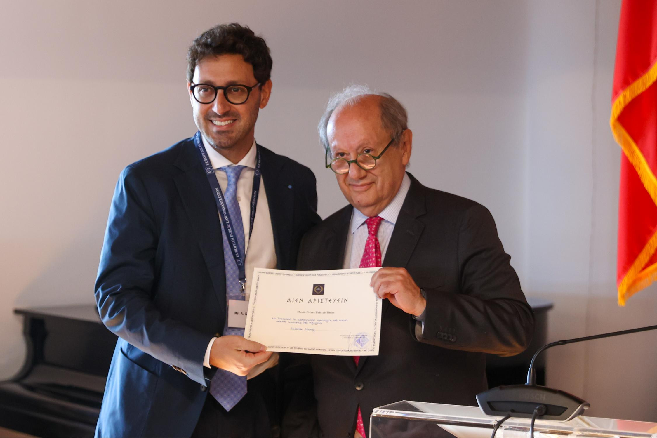 European Group of Public Law Awards the 2025 Thesis Prize